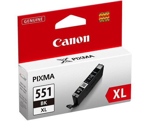 Tinteiro CANON CLI-551BK XL - 0896C001 Preto Canon - Cartuchos de toner e jato de tinta - preto, pixma ip8750, ix6850, alto rendimento