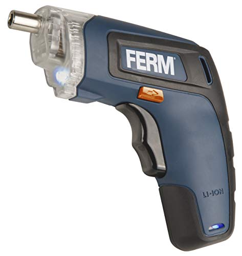 Ferm Cdm1132 Chave De Fenda E Chave De Impacto Elétricas Preto Azul Ferm - Chaves de fenda - chave de fenda, chave de impacto elétricas, luz LED, recarregável