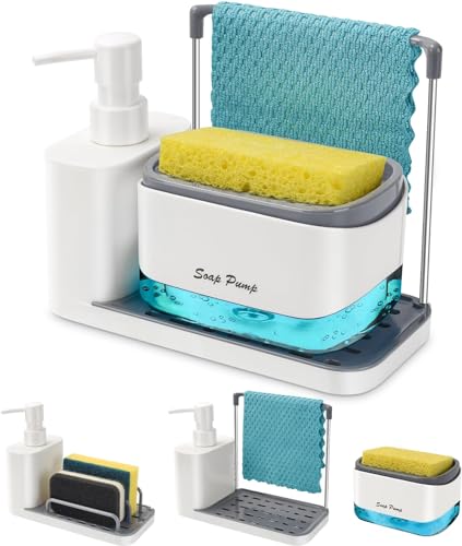 Organizador de Lavatório YULUDO 100% Reciclável Yulado - Dosadores de sabão e loção - reciclável, resistente à água, preto