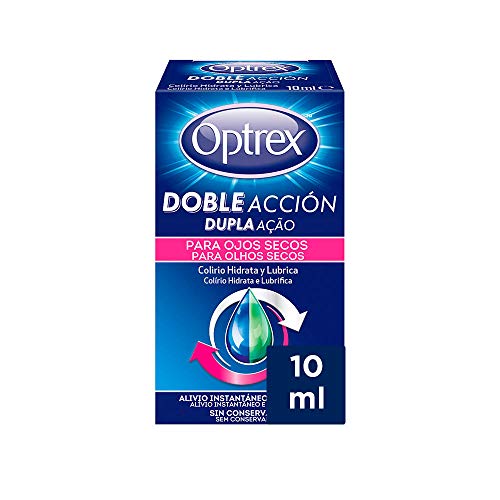 Optrex Double Action Dry Eye Drops 15ml Optrex - Colírios e lubrificantes - alivia irritação, manter humidade, 15ml
