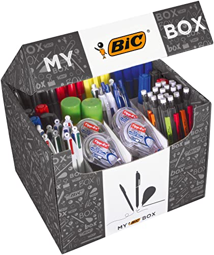 Caixa com 124 Produtos de Escrita MY BIC BOX BIC - Kits de desenho e pintura - caixa, 124 produtos, escrita, my bic box
