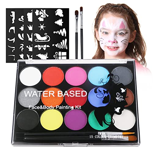 Pintura Corporal e Facial URAQT (Idade Mínima Recomendada: 3 anos) URAQT - Maquiagem de fantasia e palco - corporal, facial, hypoallergénico, seguro