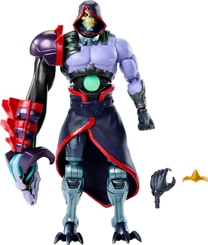 Figura MATTEL Skeletek Masters Of The Universe Mattel - Bonecos de ação e brinquedo - 17 cm, 30 pontos articulação, braço havoc, coroa removível
