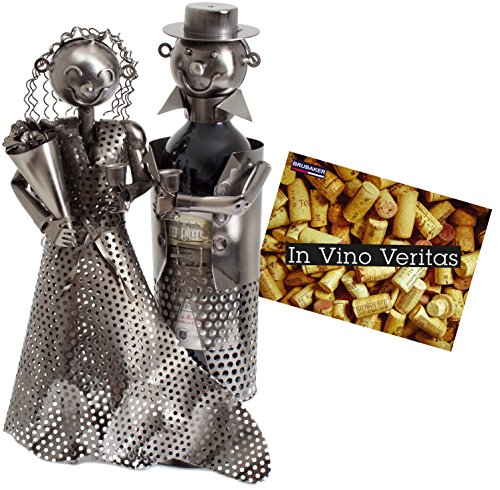 Porta Vinho Brubaker 3.5x9.5x10 cm Metal BRUBAKER - Utensílios de Cozinha - porta vinho, brubaker, metal