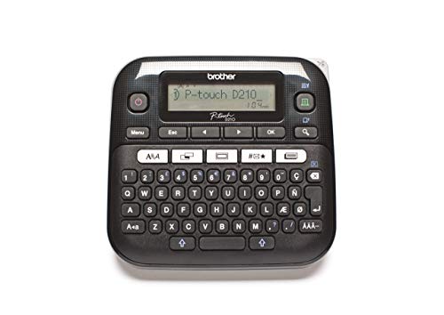 Impressora de etiquetas BROTHER PTD210VPZG1 Brother - Impressoras, fotocopiadoras e máquinas de fax - transferência térmica, 180 dpi, 20 mm/s, fontes incorporadas