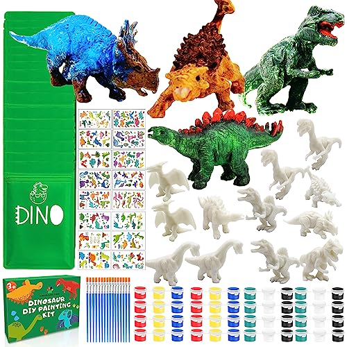 Kit de Artesanato LUBIBI 16 Pack Kit Pintura Dinosaurios Fiesta Lubibi - Materiais de arte e artesanato - kit, artesanato, pintura, dinosaurios, festa