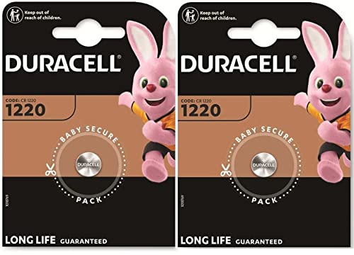 Pilha DURACELL CR1220 (2 unidades - Pilha não recarregável) Duracell - Baterias - alcalino, 3 V, CR1220, 120 mAh
