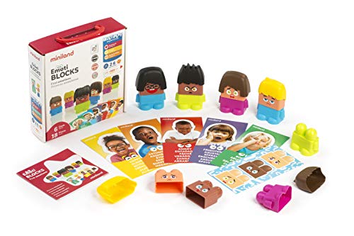 Jogo Didático EMOTIBLOCKS Miniland (Idade Mínima: 5) Miniland - Brinquedos - didático, emotiblocks, miniland, idade mínima 5