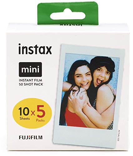 Recargas para Máquina Fotográfica Instantânea FUJIFILM Instax Mini Glossy 5x10 (50 Fotos) Fujifilm - Filme de câmera - 5 cartuchos, 10 folhas, instantânea mini, 50 fotos