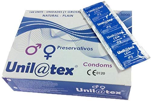 Preservativos UNILATEX Natural (144 unidades) Unilatex - Cuidados pessoais - natural, 144 unidades