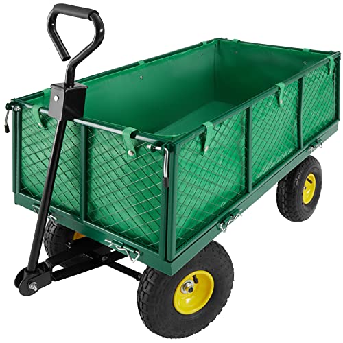 Carrinho de Transporte TECTAKE Max (Branco - Aço) TecTake - Macacos e empilhadores - 550 kg, rodas infláveis, estrutura metálica, compacto