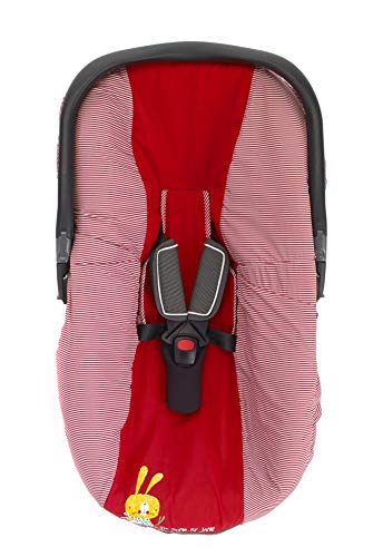 Capa de Viagem JANÉ (Algodão - Vermelho) Jané - Acessórios para cadeirinhas de bebê - algodão, vermelho, confortável, fácil de lavar