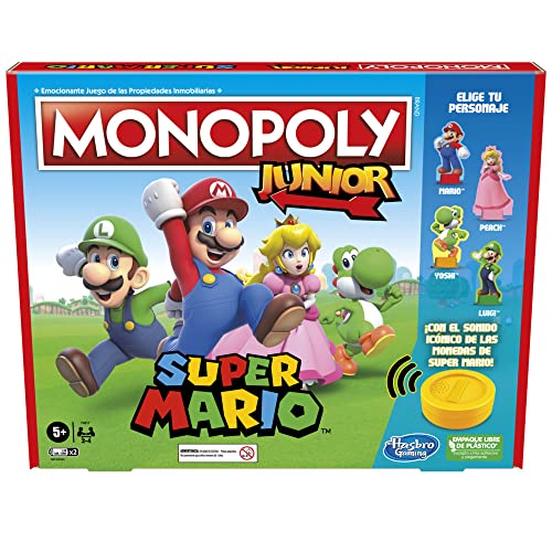 Jogo de Tabuleiro HASBRO GAMING Monopoly (Idade Mínima Recomendada: 5 anos) Hasbro - Jogos - MONOPOLY, super mario, 5 anos, jogo de tabuleiro