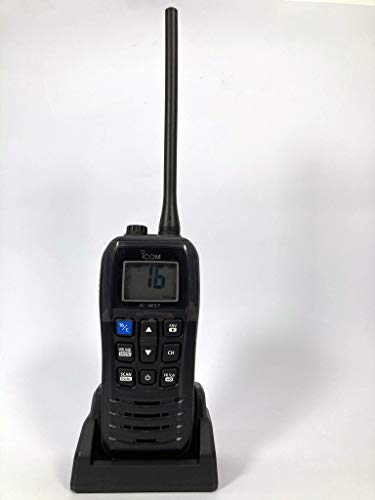 Rádio Marítimo Icom IC-M37 (Recondicionado Como Novo) ICOM - Rádios bidirecionais - vhf/ufh, flutuante, antena telescópica, amplificador, bateria lítio, dsc
