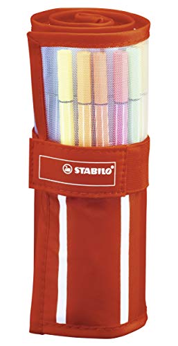 Caixa de Marcadores STABILO Pen 68 Streifen Stabilo - Canetas - tinta pigmentada, resistente à água, traço fino