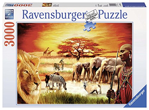 Puzzle RAVENSBURGER The Massai's Pride (Idade Mínima Recomendada: 12 anos) Ravensburger - Quebra-cabeças de encaixar - puzzle, 3000 peças, 140x100 cm, fixador de imagem