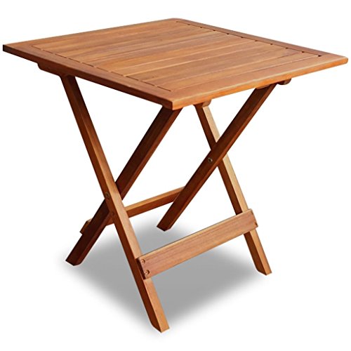 Mesa de Jardim VIDAXL (Castanho - Aço e Madeira) vidaXL - Móveis de exterior - castanho, aço, madeira