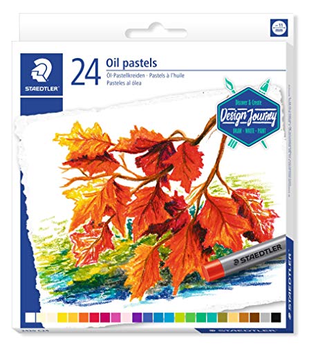 Lápis Cor STAEDTLER Profissional (24 Un) Staedtler - Pasteis de cera - 24 unidades, mina resistente, fácil de usar