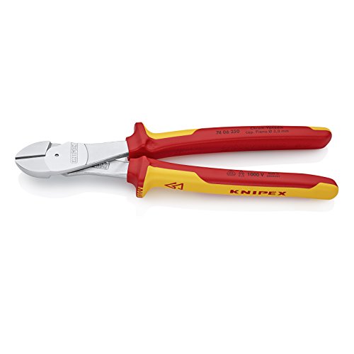 Knipex 74 06 250 alicate Alicates de corte diagonal KNIPEX - Ferramentas para fios e cabos - ferro forjado, aço inoxidável, alumínio, 25 cm