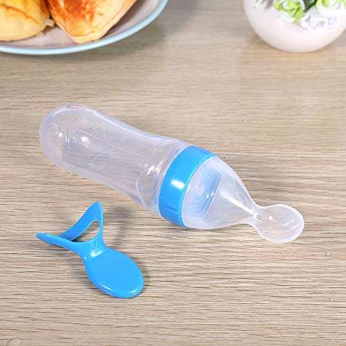 Bebé Solido Silicone 2 em 1 Azul (Recondicionado Como Novo) Lazmin - Biberões - silicone, 2 em 1, azul, reconhecido