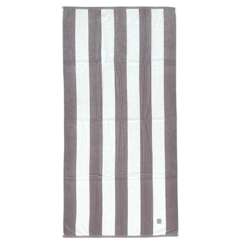 Toalha de Praia MOMOMUS Velour (Algodão - Cinza - 90 x 180 cm) MOMOMUS - Toalhas de praia - algodão, anti-estática, absorvente, tamanho grande