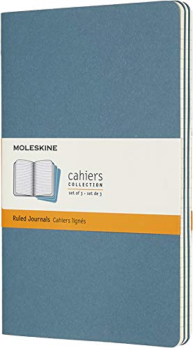 Caderno e Bloco de Notas Moleskine Grande - Azul Brisk (Livro) Moleskine - Cadernos e bloco de notas - moleskine, grande, azul, livro