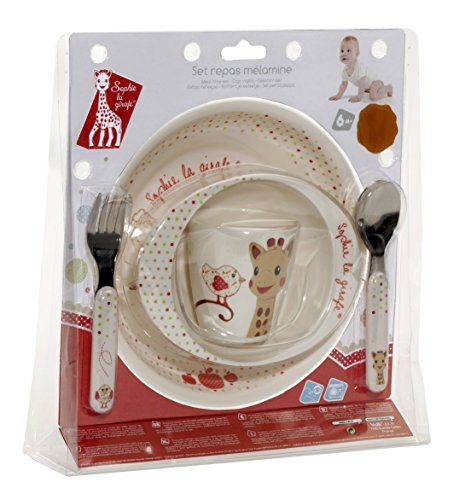 Conjunto de Refeição para Bebé VULLI Sophie La Girafe Vulli - Utensílios de mesa - conjunto, refeição, bebé, vulli, sophie la girafe, utensílios de mesa