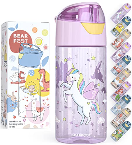 Garrafa BEARFOOT Unicornio 450 ml (7.5 x 9.3 x 21.8 cm) BEARFOOT - Garrafas de água - garrafa, BEARFOOT, unicórnio, 450ml