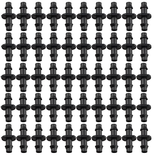 Conector para mangueiras de água futheda 50 conector de 2 vias para sistema de rega por gotejamento Futheda - Acessórios e válvulas para mangueira de jardim - conector, mangueira, água, futheda, 2 vias, sistema de rega