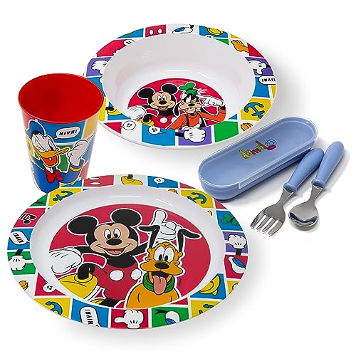 Conjunto de Refeição Dama Loo 4 Peças Mickey Mouse damaloo - Jogos de jantar - mickey mouse, 4 peças, estojo