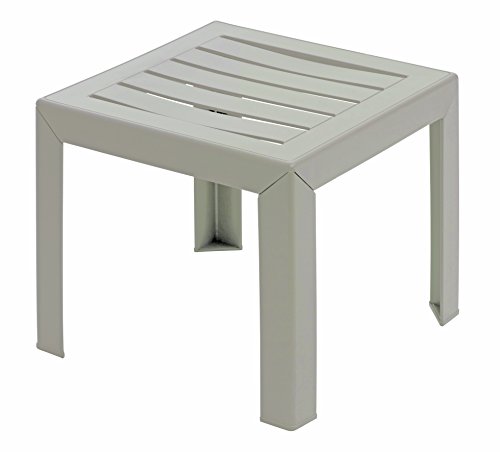 Mesa de Centro GROSFILLEX Miami (Branco - Linho - 40x40x50cm) GROSFILLEX - Mesas de exterior - branco, linho, 40x40x50cm