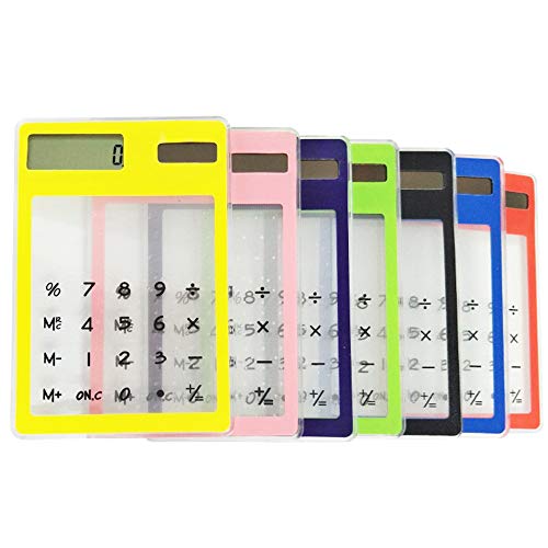 Calculadora de Energia Solar Mini Transparente Ogquaton - Calculadoras - calculadora, energia solar, mini, transparente
