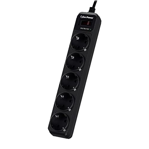 Extensão Elétrica CYBERPOWER PFC-5XOUT (1.8m) CyberPower - Filtros de linha e supressores de surtos - extensão elétrica, CyberPower, pfc-5xout, 1.8m, tomadas, proteção contra sobretensão/relâmpago