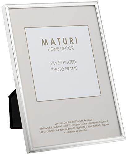 Moldura para Fotografias MATURI Marco de fotos plateado - Bordé fine 15 x 20 cm Viceni Limited - Molduras, bastidores e esticadores - moldura, fotografias, maturi, marco, plateado, bordé fine