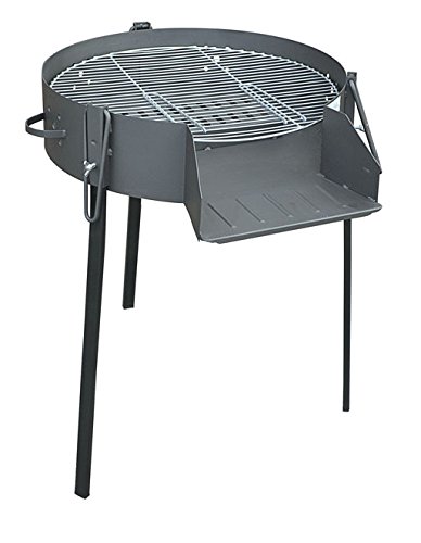 Churrasco a Carvão e Lenha com Suporte de Madeira 600Mm MAESTRO FERRETERO - Churrasqueiras ao ar livre - churrasco, carvão, lenha, suporte, madeira