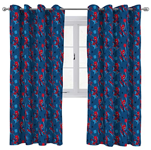 Cortina com Alça MARVEL Spiderman (180x170 cm) Jay Franco Europe - Cortinas e cortinados - alça, 170x180 cm, tecido suave, desenho impresso