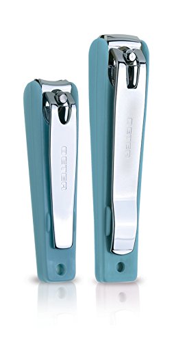 Cortador de Unhas BETER com Recipiente (Azul) Beter - Acessórios de unhas - cortador, unhas, recipiente