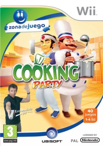 Jogo de Tabuleiro COOKING PARTY (Idade Mínima Recomendada: 8 anos) UBI Soft - Software de jogos de vídeo - 30 minijogos, cozinhar, receitas, Wii-mote