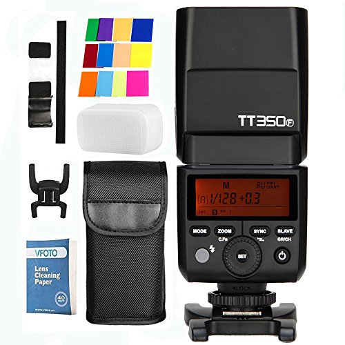 Flash de estúdio GODOX TT350F Mini (NG: 36) VIPHOTO DIGITAL - Flashes de câmera - 36 ISO, TTL automático, master, esclavo, desligado