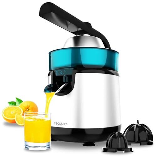 Espremedor Elétrico Cecotec Essentialvita Hyden 120 Steel Cecotec - Eletrodomésticos de cozinha - espremedor elétrico, 120 W, conos desmontáveis, mango e tapa de plástico