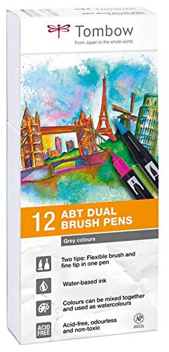 Canetas de Feltro TOMBOW ABT-12P-3 (Multicor - 12 Unidades) Tombow - Canetas - multicor, 12 unidades