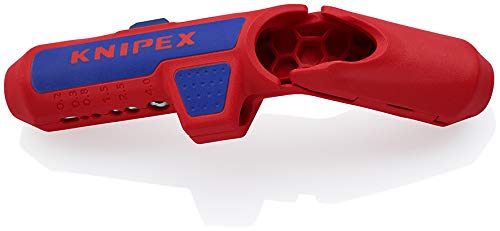 Knipex 01.22.180 | Descarnador de Cabos (Ferramentas) KNIPEX - Ferramentas para fios e cabos - descarnador, cabos redondos, coaxiais, parafusos