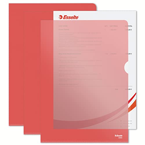 Separadores de Arquivo ESSELTE 54834 (Vermelho) Esselte-Leitz - Pastas e capas de relatório - vermelho, a4, 100 unidades