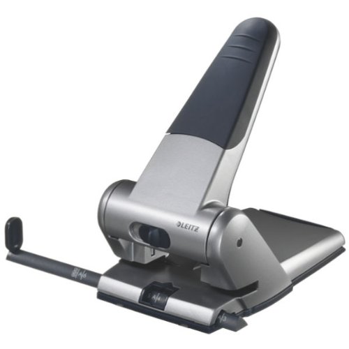 Furador de Papel LEITZ 5180 65 folhas Prateado Leitz - Perfuradores de papel - 65 folhas, aço inoxidável, ajuste profundo, 6,35mm