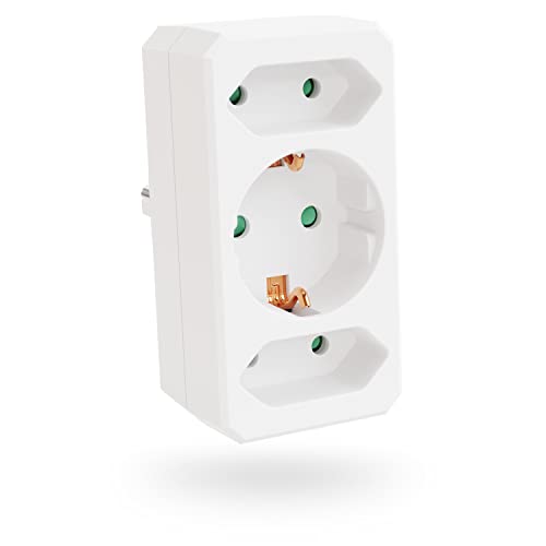 Extensão Elétrica GREATE 3 tomadas (3500 W) ABSINA - Fios e cabos elétricos - 3 tomadas, 3500 w, interruptor, 1 metro