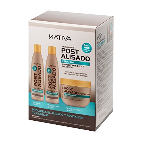 Kit de Cuidados para o Cabelo KATIVA Post-Alisado (250 ml) KATIVA - Shampoo - kit, cuidados, cabelo, post-alisado