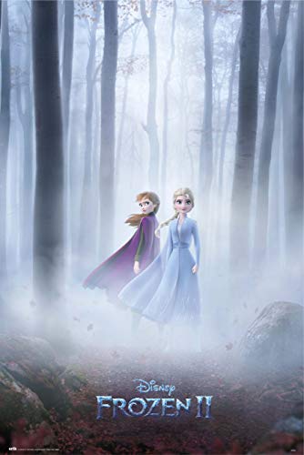 Pôster ERIK EDITORES Reine des neiges 2 (91x61cm) Disney - Pósteres, impressões e arte visual - brilho, 150gr, 61x91,5cm, Frozen Sisters