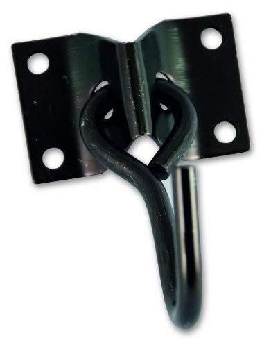 Gancho Móvel + Pletina CHAPUIS 8927Zn (Preto) Aucune - Ganchos de utilidade - gancho móvel, pletina, preto
