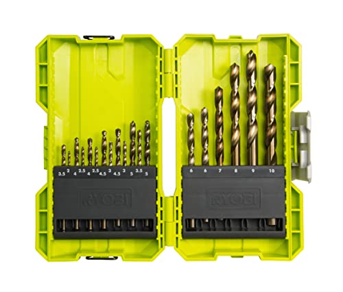 Conjunto de Brocas RYOBI RAK19HSS2 (19 peças) Ryobi - Acessórios para brocas e parafusadeiras - brocas, 19 peças