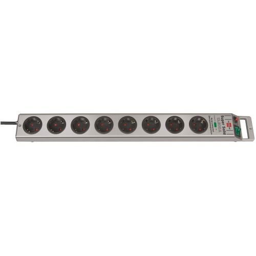 Extensão Elétrica BRENNENSTUHL 1154410100 (8 Tomadas - Tipo F - 2.5 m) Brennenstuhl - Filtros de linha e supressores de surtos - 8 tomadas, proteção contra sobrecargas, interruptor on/off, 2.5 m